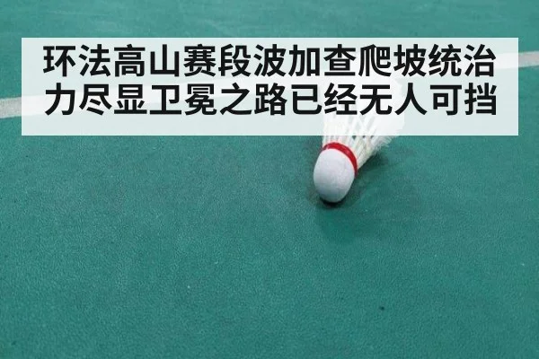 环法高山赛段波加查爬坡统治力尽显卫冕之路已经无人可挡