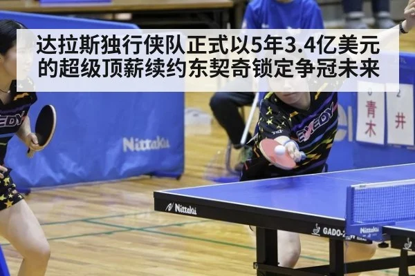 达拉斯独行侠队正式以5年3.4亿美元的超级顶薪续约东契奇锁定争冠未来